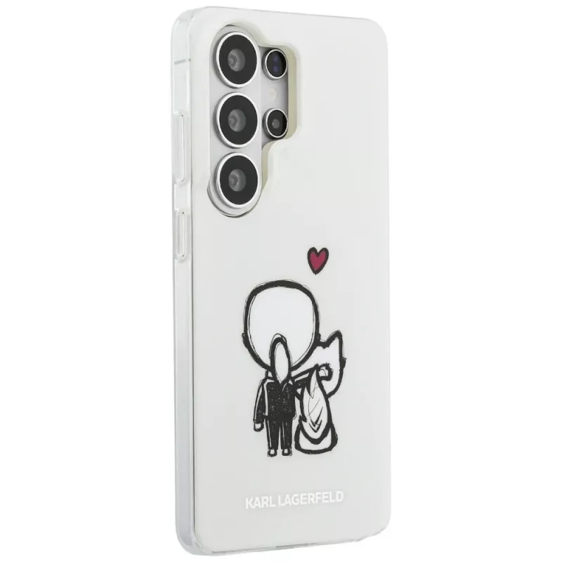 KARL LAGERFELD IML Karl & Choupette Back Cover MagSafe per Samsung Galaxy S26 Ultra, Trasparente