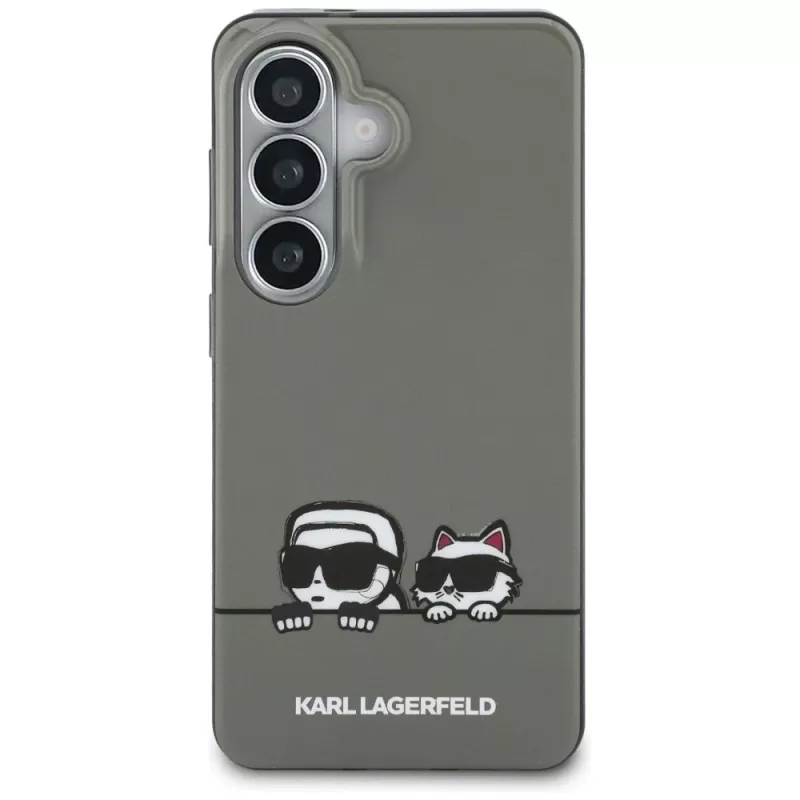 KARL LAGERFELD IML Peekaboo Karl & Choupette Custodia MagSafe per Samsung Galaxy S26, Nero