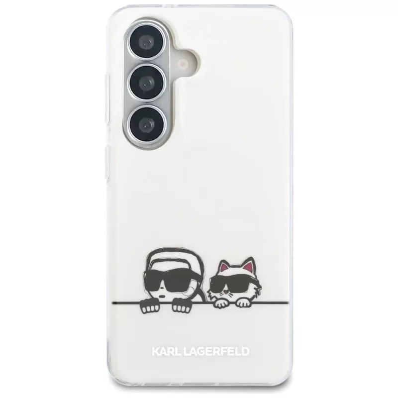KARL LAGERFELD IML Peekaboo Karl & Choupette Custodia MagSafe per Samsung Galaxy S26+ Trasparente