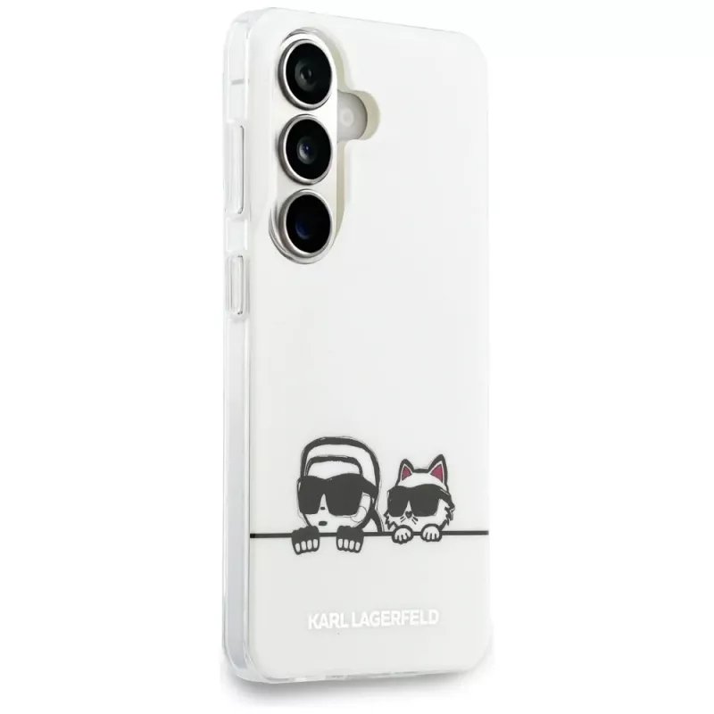 KARL LAGERFELD IML Peekaboo Karl & Choupette Custodia MagSafe per Samsung Galaxy S26+ Trasparente