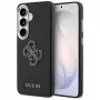 Guess Grained Big 4G Metal Logo Custodia per Samsung Galaxy S26+ Nero