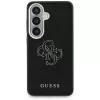 Guess Grained Big 4G Metal Logo Custodia per Samsung Galaxy S26+ Nero