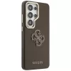 Guess Grained Big 4G Metal Logo Custodia per Samsung Galaxy S26 Ultra - Marrone