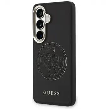 Guess Perforated Logo Custodia MagSafe per Samsung Galaxy S26 - Nero