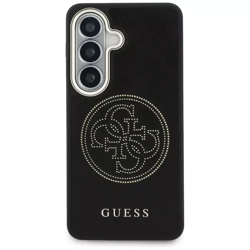 Guess Perforated Logo Custodia MagSafe per Samsung Galaxy S26 - Nero