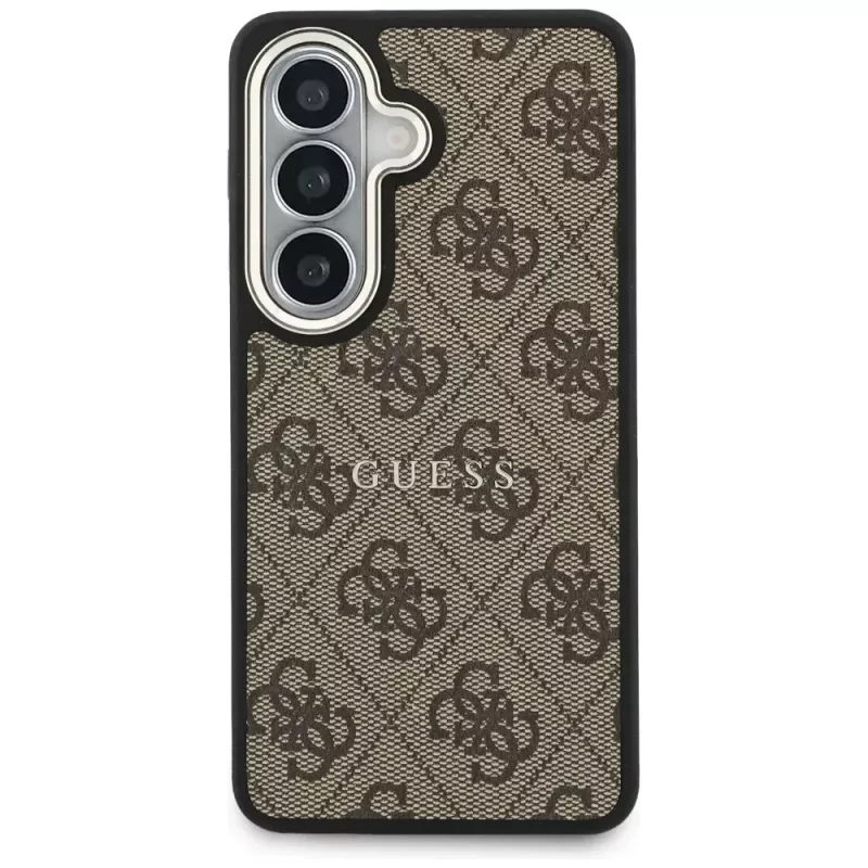 Guess 4G Embossed Ring Cover MagSafe per Samsung Galaxy S26 (marrone)