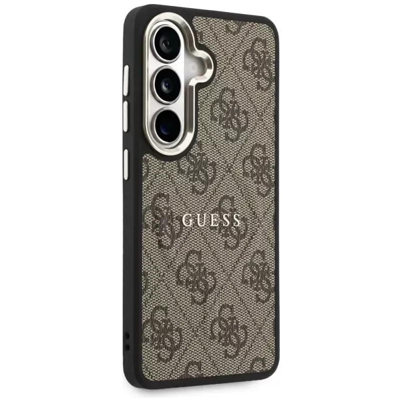 Guess 4G Embossed Ring Cover MagSafe per Samsung Galaxy S26 (marrone)