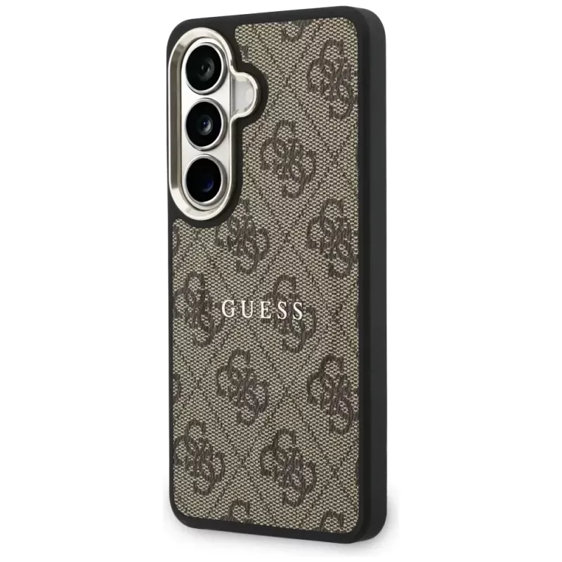 Guess 4G Embossed Ring Cover MagSafe per Samsung Galaxy S26+ (marrone)