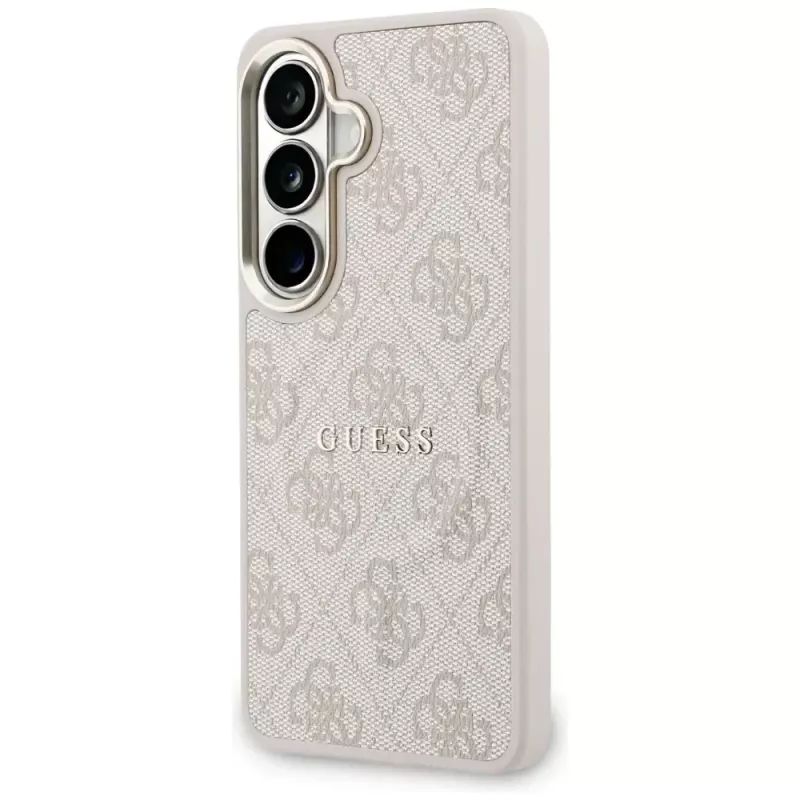 Guess 4G Embossed Ring Cover MagSafe per Samsung Galaxy S26 (rosa)