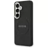 Guess Saffiano Peony Embossed Ring Cover MagSafe per Samsung Galaxy S26 nero