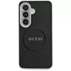 Guess Saffiano Peony Embossed Ring Cover MagSafe per Samsung Galaxy S26 nero