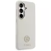 Guess Rhinestone Round Logo Cover MagSafe per Samsung Galaxy S26 beige