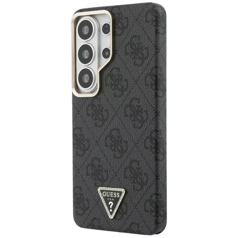 Guess 4G Triangle Logo Cover MagSafe per Samsung Galaxy S26 Ultra (nero)