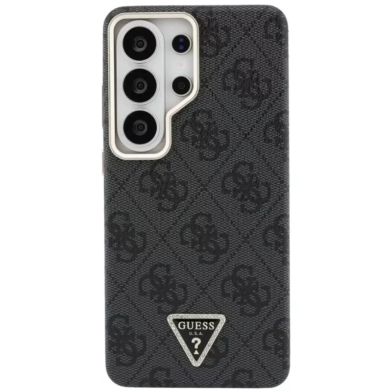 Guess 4G Triangle Logo Cover MagSafe per Samsung Galaxy S26 Ultra (nero)