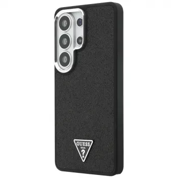 Guess Fixed Glitter Triangle Cover MagSafe per Samsung Galaxy S26 Ultra, nero