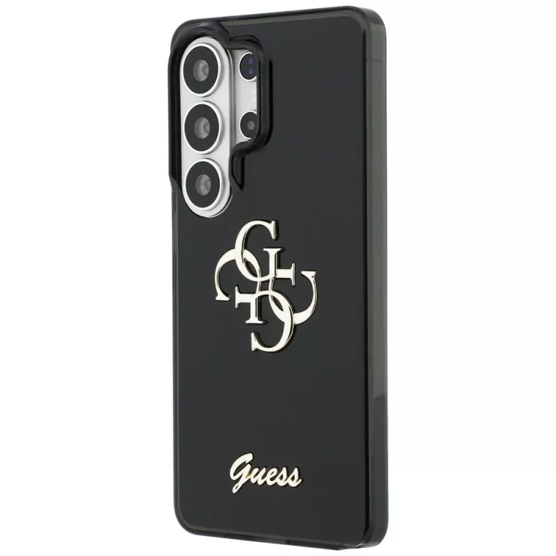 Guess IML Big Metal 4G Script Cover per Samsung Galaxy S26 Ultra (nero)