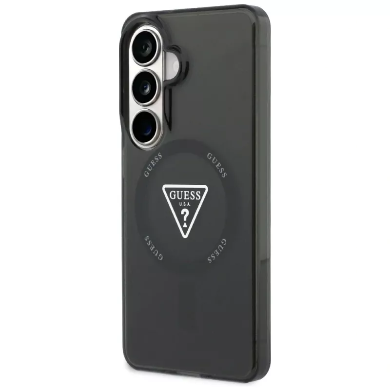 Guess IML Gradient Triangle Cover MagSafe per Samsung Galaxy S26 - nero