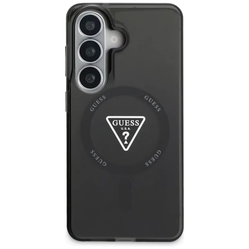 Guess IML Gradient Triangle Cover MagSafe per Samsung Galaxy S26 - nero