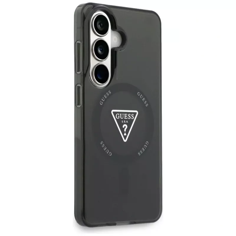 Guess IML Gradient Triangle Cover MagSafe per Samsung Galaxy S26 - nero