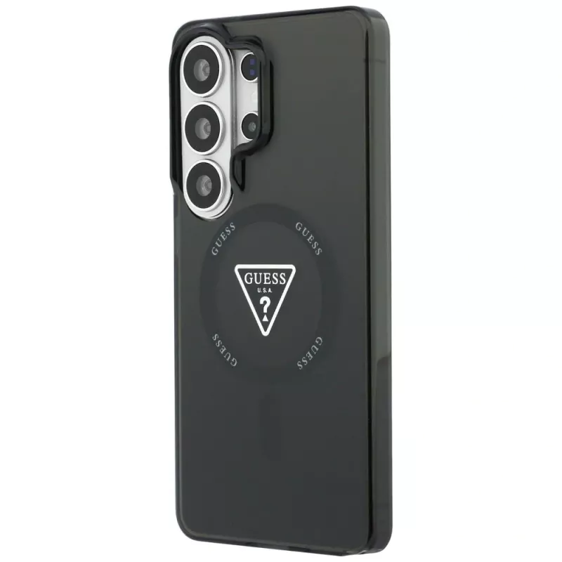 Guess IML Gradient Triangle Cover MagSafe per Samsung Galaxy S26 Ultra (nero)