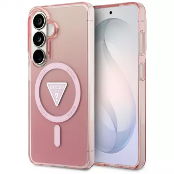 Guess IML Gradient Triangle Cover MagSafe per Samsung Galaxy S26 (rosa)