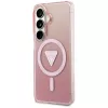 Guess IML Gradient Triangle Cover MagSafe per Samsung Galaxy S26 (rosa)
