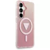 Guess IML Gradient Triangle Cover MagSafe per Samsung Galaxy S26 (rosa)