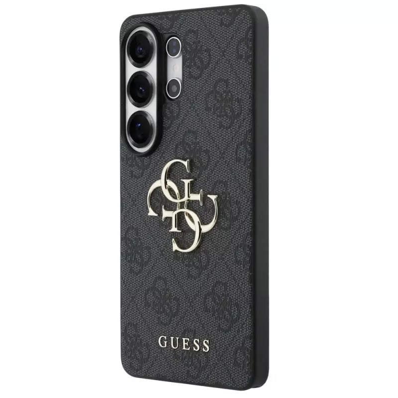 Guess 4G Big Metal Logo Cover per Samsung Galaxy S26 Ultra, nero