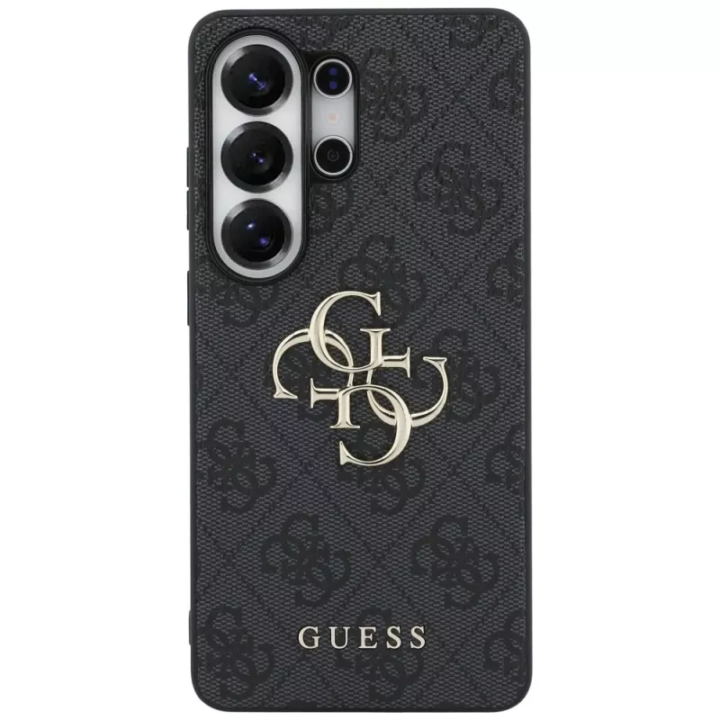 Guess 4G Big Metal Logo Cover per Samsung Galaxy S26 Ultra, nero