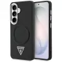 Guess Embossed Ring Triangle Logo Cover MagSafe per Samsung Galaxy S26 nero