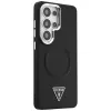 Guess Embossed Ring Triangle Logo Cover MagSafe per Samsung Galaxy S26 Ultra nero