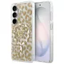 Guess IML Leopard Print Triangle Cover MagSafe per Samsung Galaxy S26 (marrone)