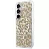 Guess IML Leopard Print Triangle Cover MagSafe per Samsung Galaxy S26 (marrone)