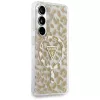 Guess IML Leopard Print Triangle Cover MagSafe per Samsung Galaxy S26 (marrone)