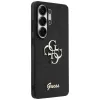 Guess Fixed Glitter Big 4G Metal Logo Cover per Samsung Galaxy S26 Ultra (nero)