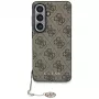 Guess 4G Classic Logo Charm Cover MagSafe per Samsung Galaxy S26 (marrone)
