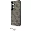 Guess 4G Classic Logo Charm Cover MagSafe per Samsung Galaxy S26 (marrone)