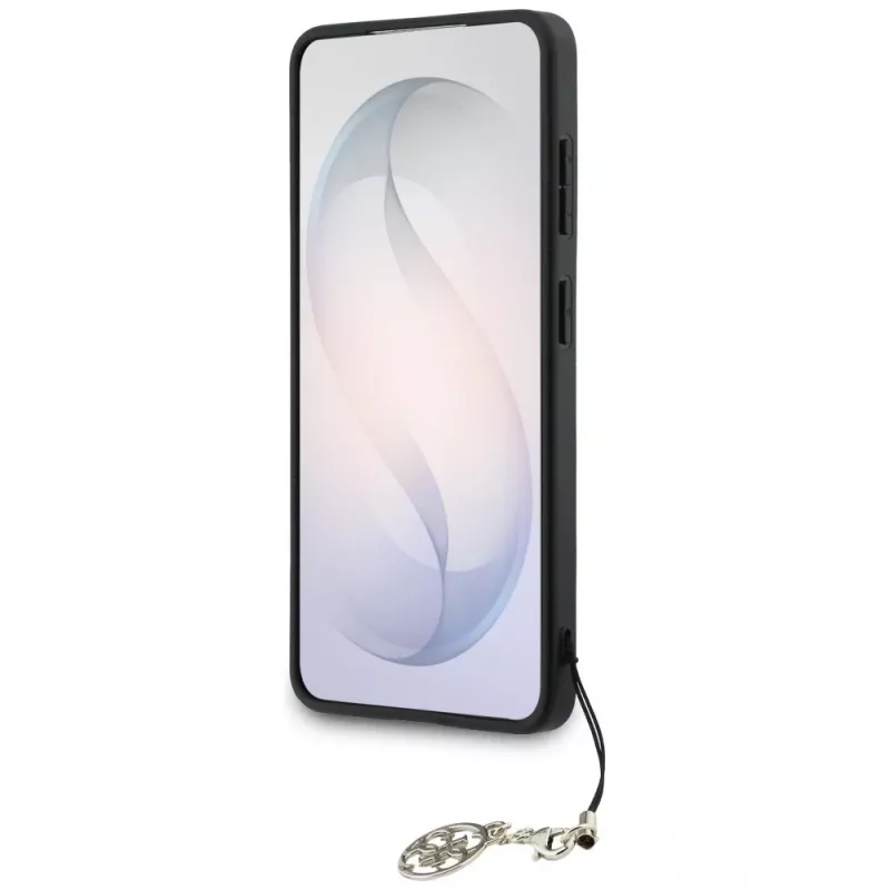 Guess 4G Classic Logo Charm Cover MagSafe per Samsung Galaxy S26 (marrone)