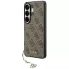 Guess 4G Classic Logo Charm Cover MagSafe per Samsung Galaxy S26 Ultra (marrone)