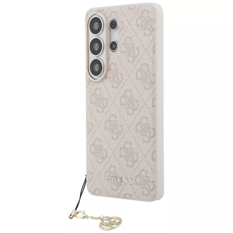 Guess 4G Classic Logo Charm Cover MagSafe per Samsung Galaxy S26 Ultra (rosa)