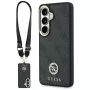 Guess 4G Big Rhinestone Triangle Strap Cover MagSafe per cellulare con set per Samsung Galaxy S26 - nero