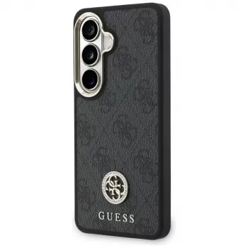 Guess 4G Big Rhinestone Triangle Strap Cover MagSafe per cellulare con set per Samsung Galaxy S26 - nero