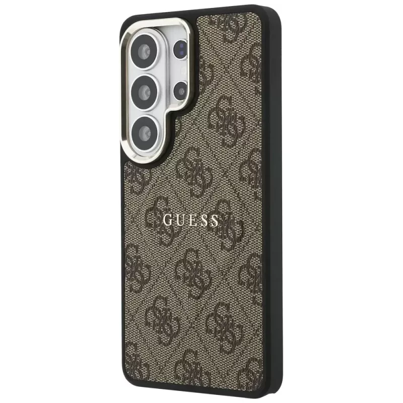 Guess 4G Embossed Ring Cover MagSafe per Samsung Galaxy S26 Ultra (marrone)