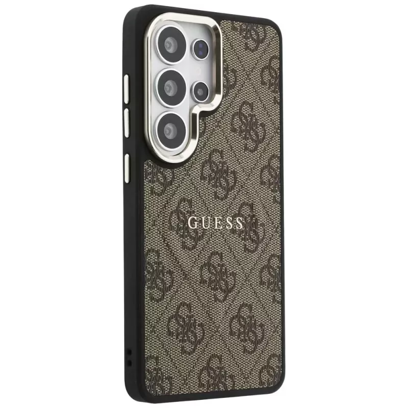 Guess 4G Embossed Ring Cover MagSafe per Samsung Galaxy S26 Ultra (marrone)