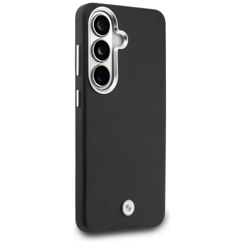 BMW Sign Metal Logo Cover MagSafe per Samsung Galaxy S26+ nero