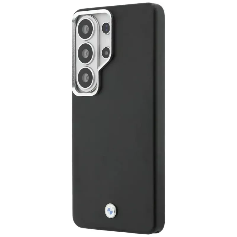 BMW Sign Metal Logo Cover MagSafe per Samsung Galaxy S26 Ultra nero