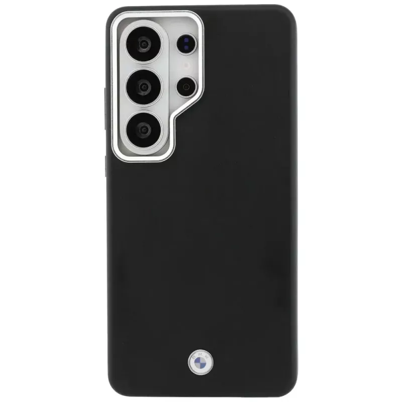 BMW Sign Metal Logo Cover MagSafe per Samsung Galaxy S26 Ultra nero