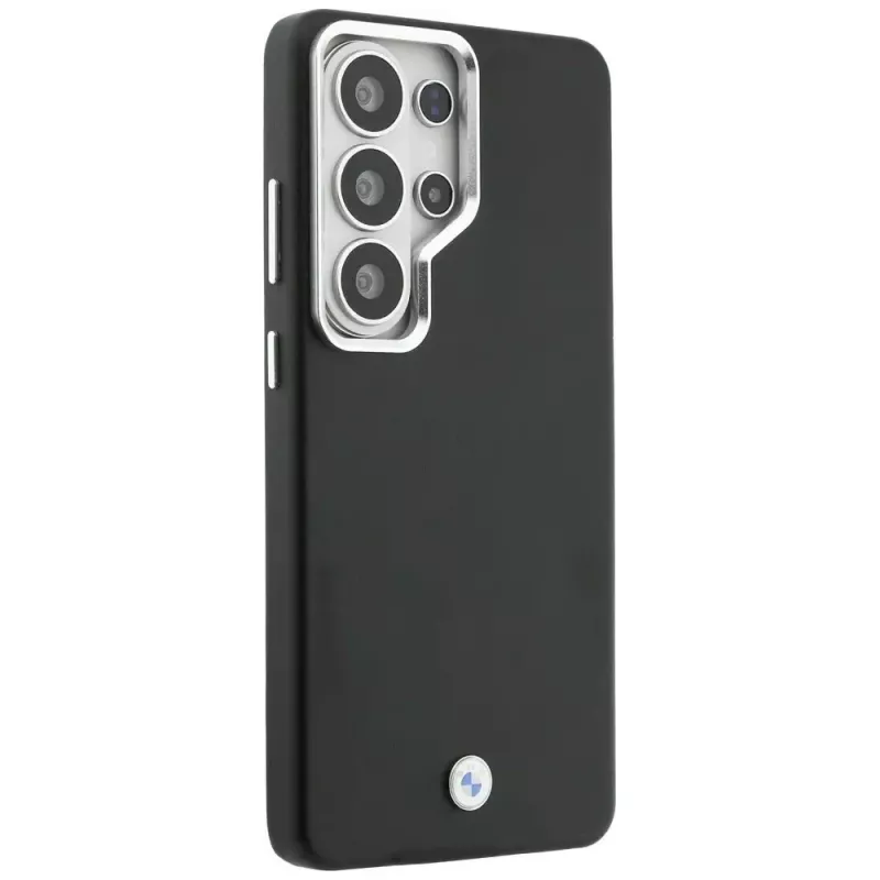 BMW Sign Metal Logo Cover MagSafe per Samsung Galaxy S26 Ultra nero