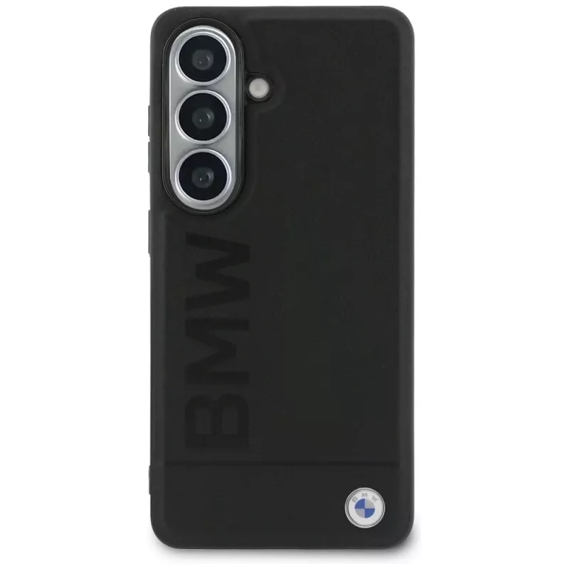 BMW Leather Hot Stamp Cover MagSafe per Samsung Galaxy S26 nero