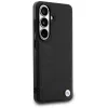 BMW Leather Hot Stamp Cover MagSafe per Samsung Galaxy S26+ nero